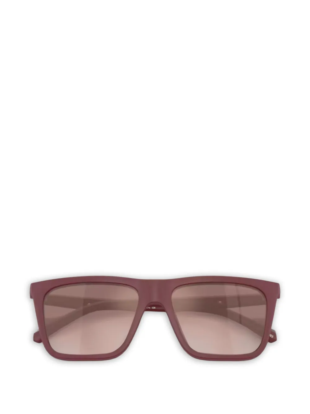 Emporio Armani rectangle-frame glasses - Rosso