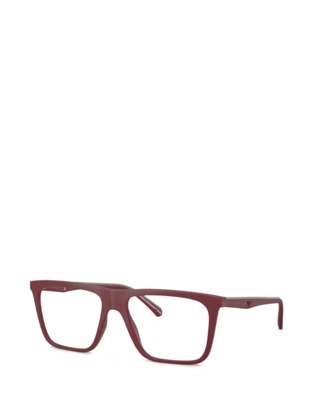 Emporio Armani Bril met rechthoekig montuur Rood