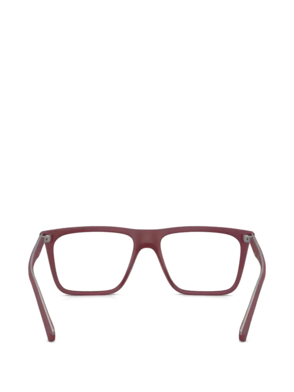 Emporio Armani Bril met rechthoekig montuur Rood