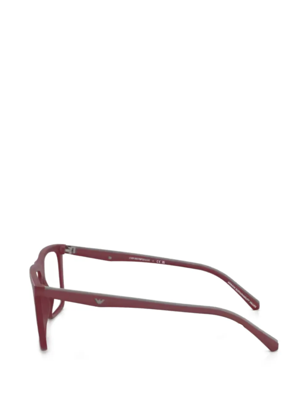 Emporio Armani Bril met rechthoekig montuur Rood