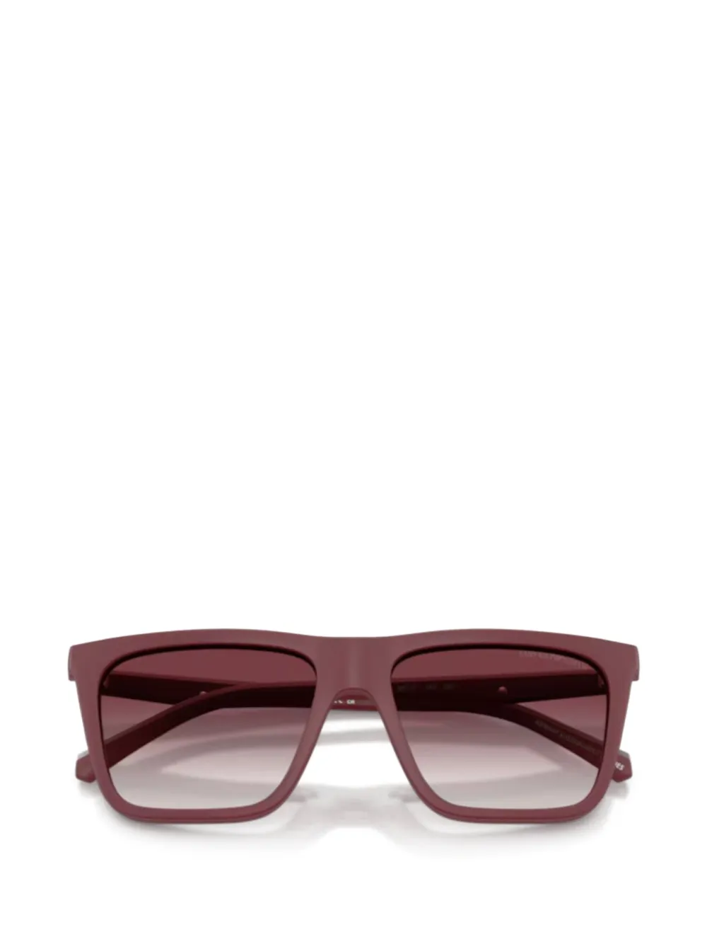 Emporio Armani Bril met rechthoekig montuur Rood
