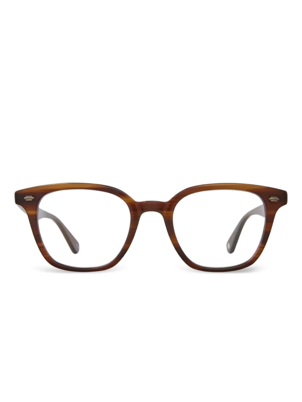 Garrett Leight Zac square-frame glasses | 브라운 | Image 1