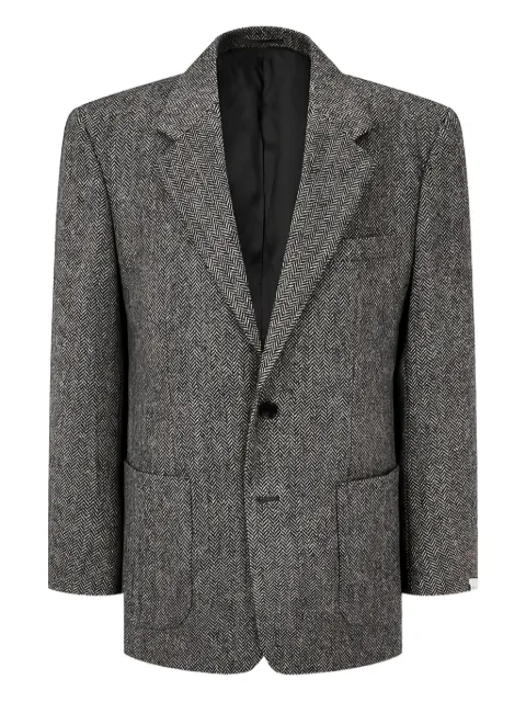 Man On The Boon. herringbone-patterned blazer