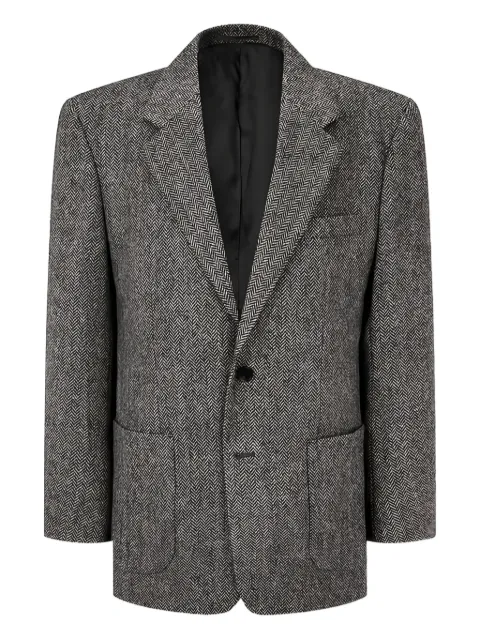 Man On The Boon. herringbone-patterned blazer