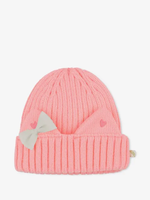 Billieblush bow-detail beanie hat