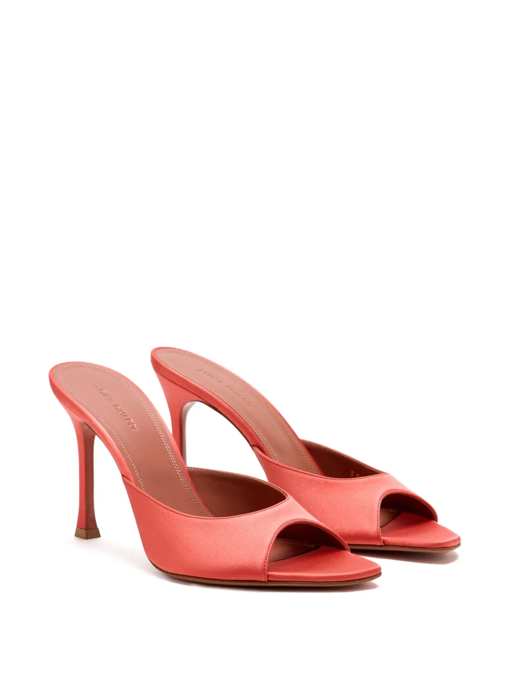 Amina Muaddi Alexa sandalen met open neus Oranje