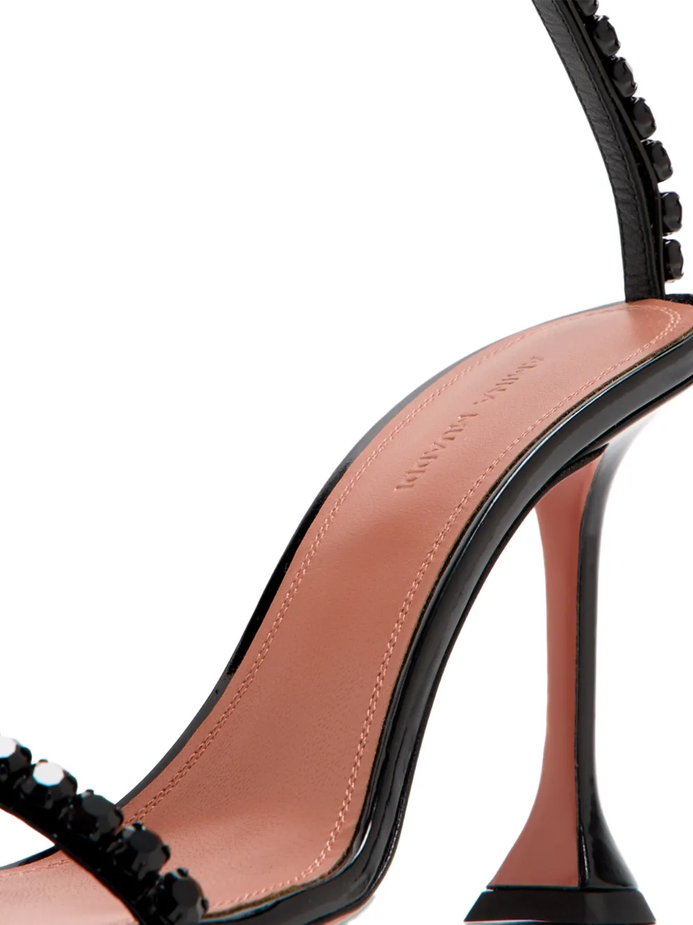 Amina Muaddi Gigi sandalen verfraaid met kristallen Zwart