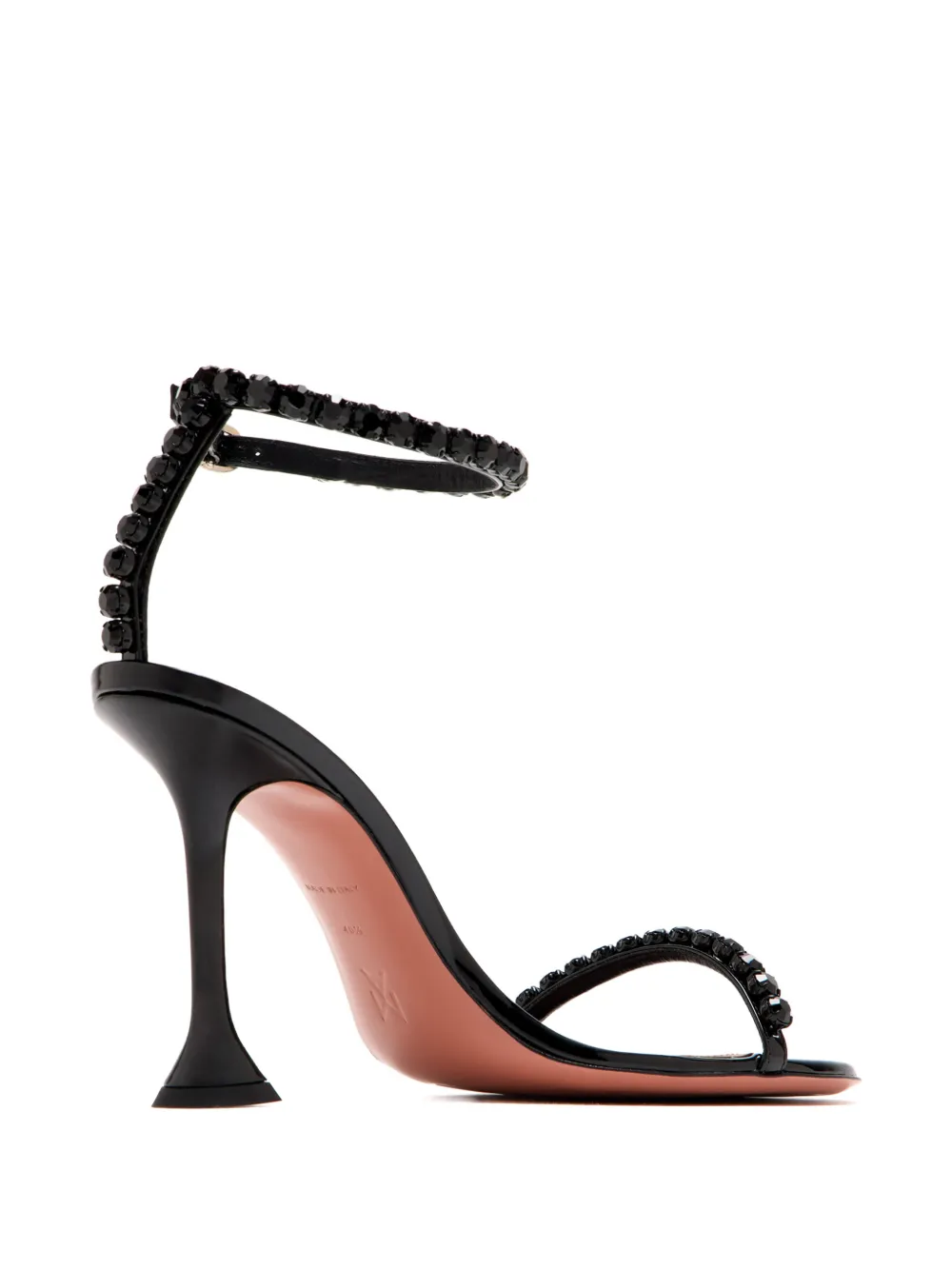 Amina Muaddi Gigi sandalen verfraaid met kristallen Zwart