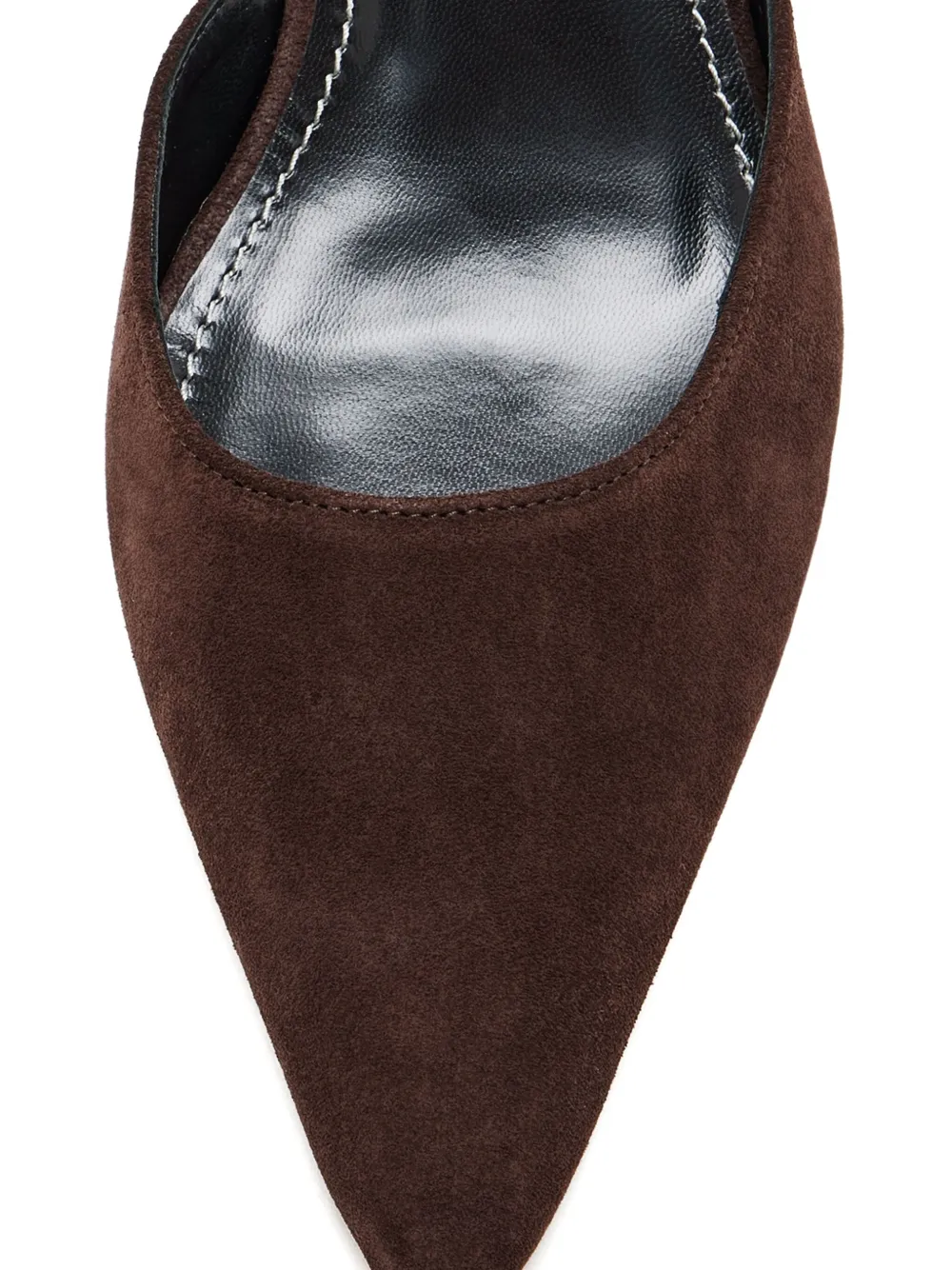 Staud 55mm Sebastian Slingback-strap Pumps In Brown