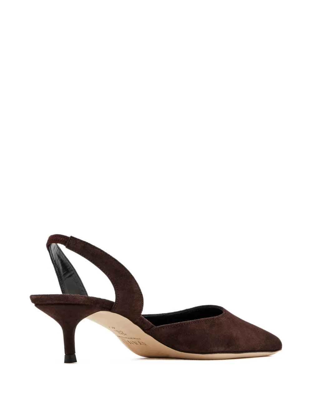 Staud 55mm Sebastian Slingback-strap Pumps In Brown