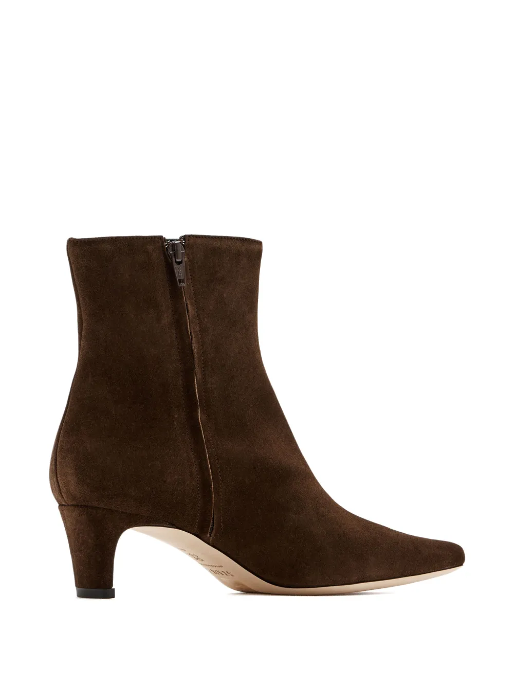 Staud 55mm Wally Pointed-toe Boots In Brown