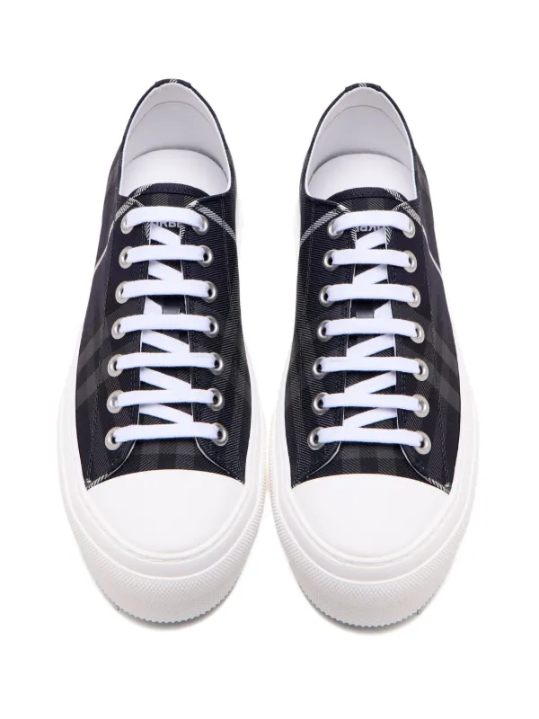 靴/シューズ 【】BURBERRY LOW TOP SNEAKER UK6 ブラック/ホワイト