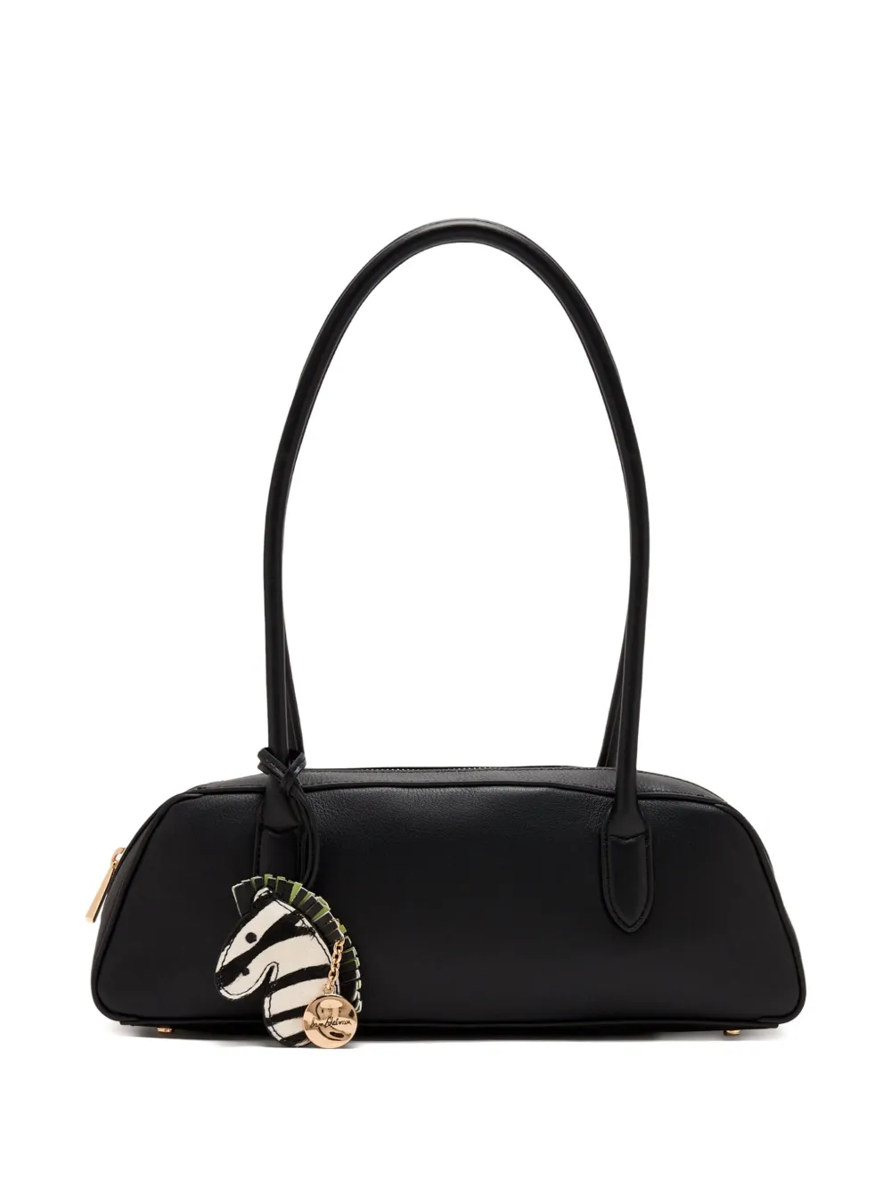 Sam Edelman Nori Zebra-charm Tote Bag In Black
