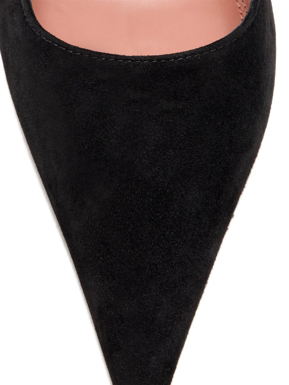 Amina Muaddi Barbara suède pumps Zwart