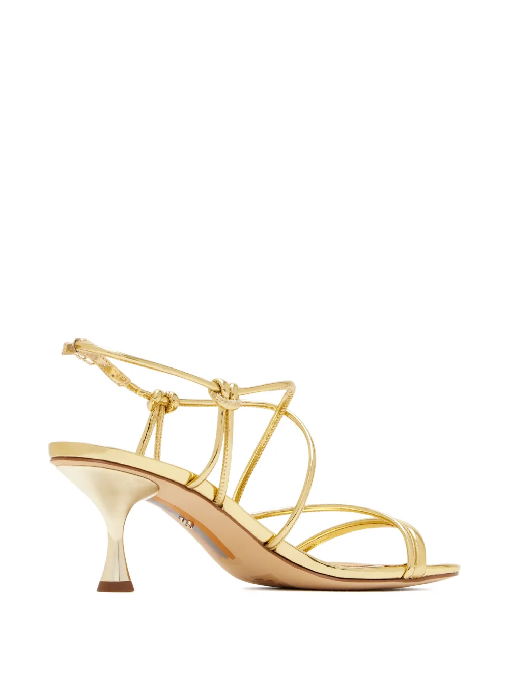 Sam Edelman 60mm Cross Over-straps Sandals In Gold