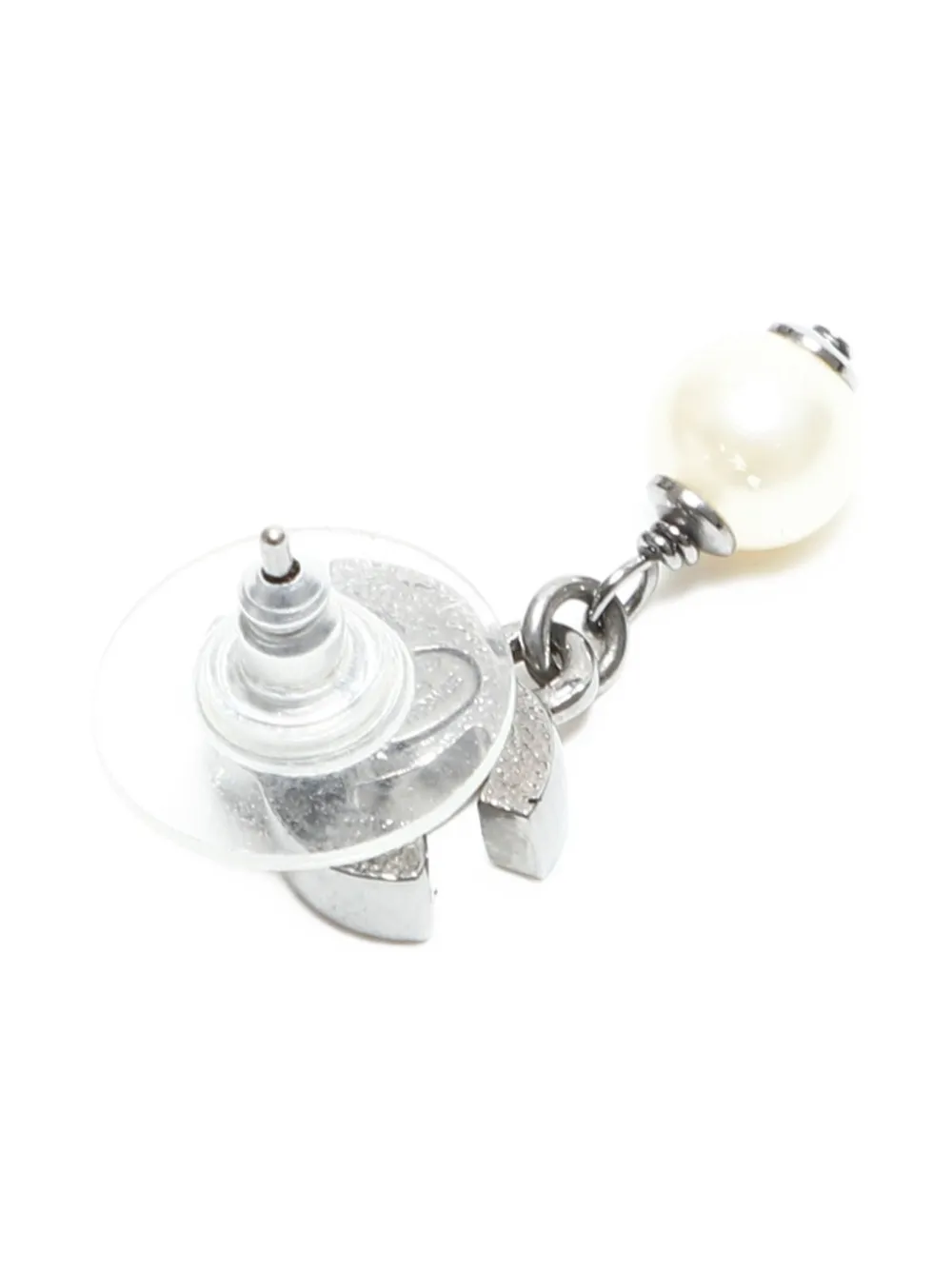 CHANEL Pre-Owned aretes con perlas y logo CC 2010 | Image 2