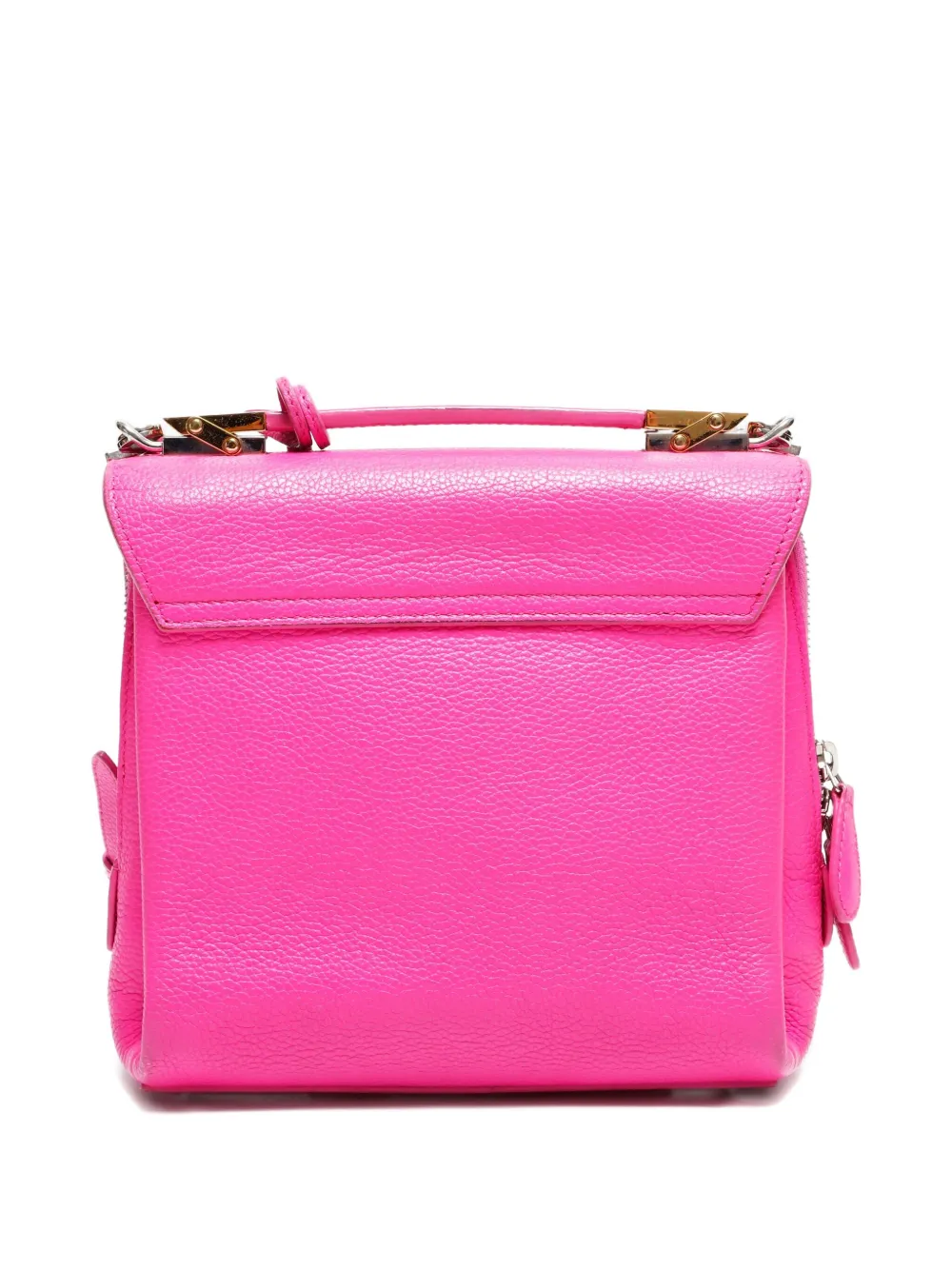 Pre-owned Balenciaga 2000s Leather Tote Bag In Pink