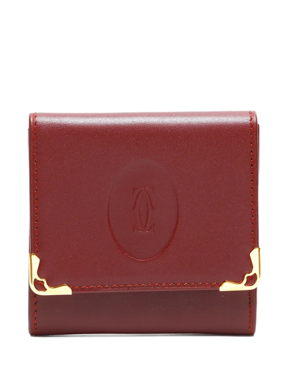 Cartier 1990-2000s Must de Cartier embossed coin purse - レッド