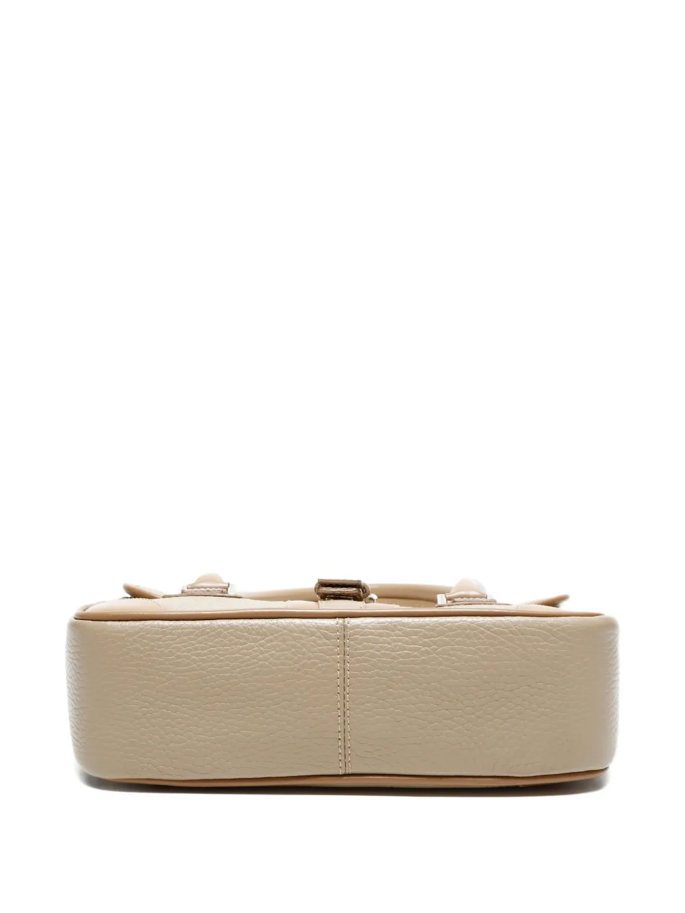 BURBERRY Pre-owned 2000s Buckle Leather Tote Bag In Neutral