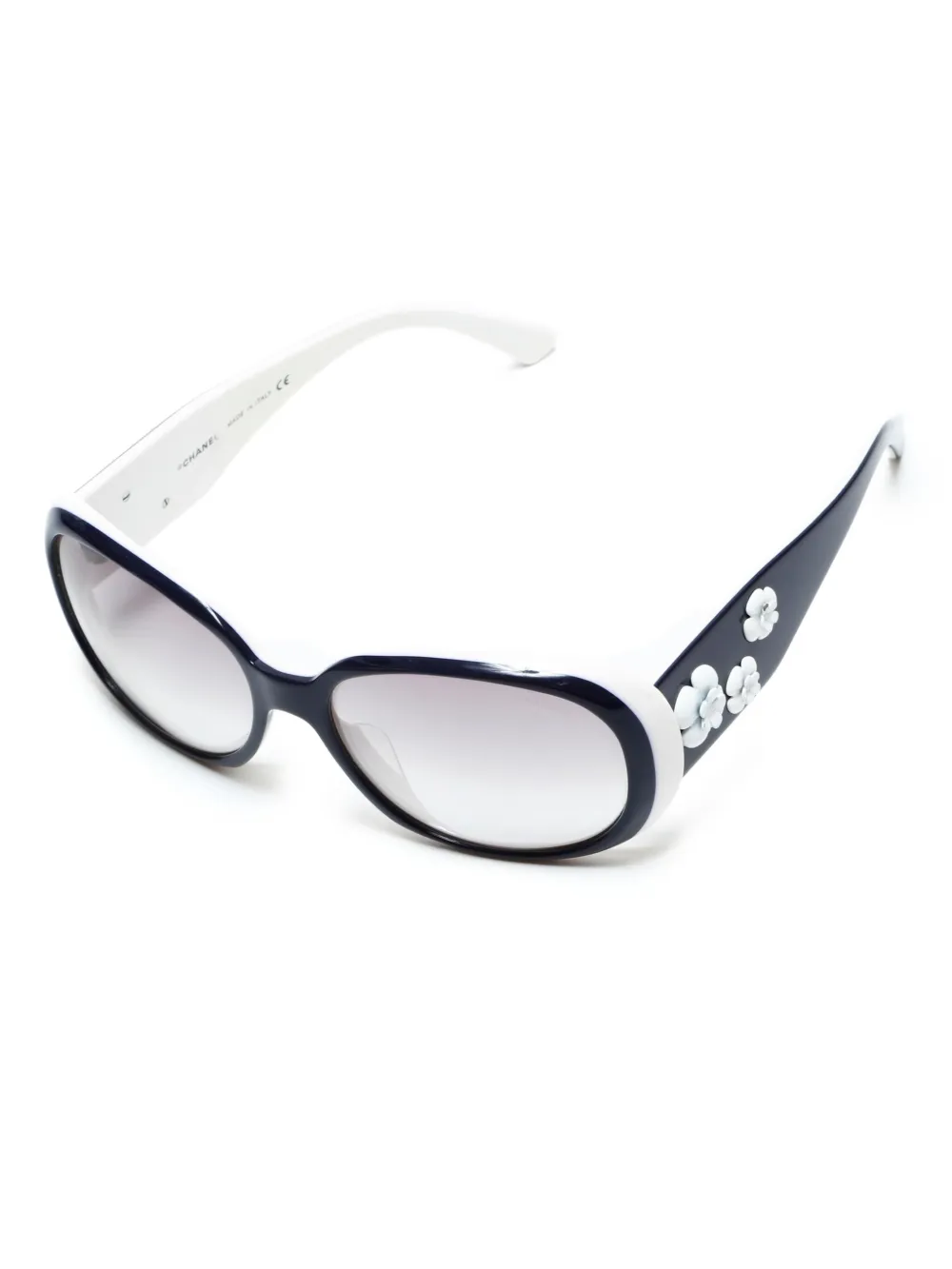 CHANEL Pre-Owned 2000s Camellia round-frame sunglasses | Image 2