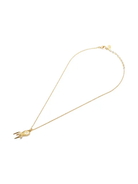 Christian Dior Pre-Owned 1980-1990 logo chair-motif necklace