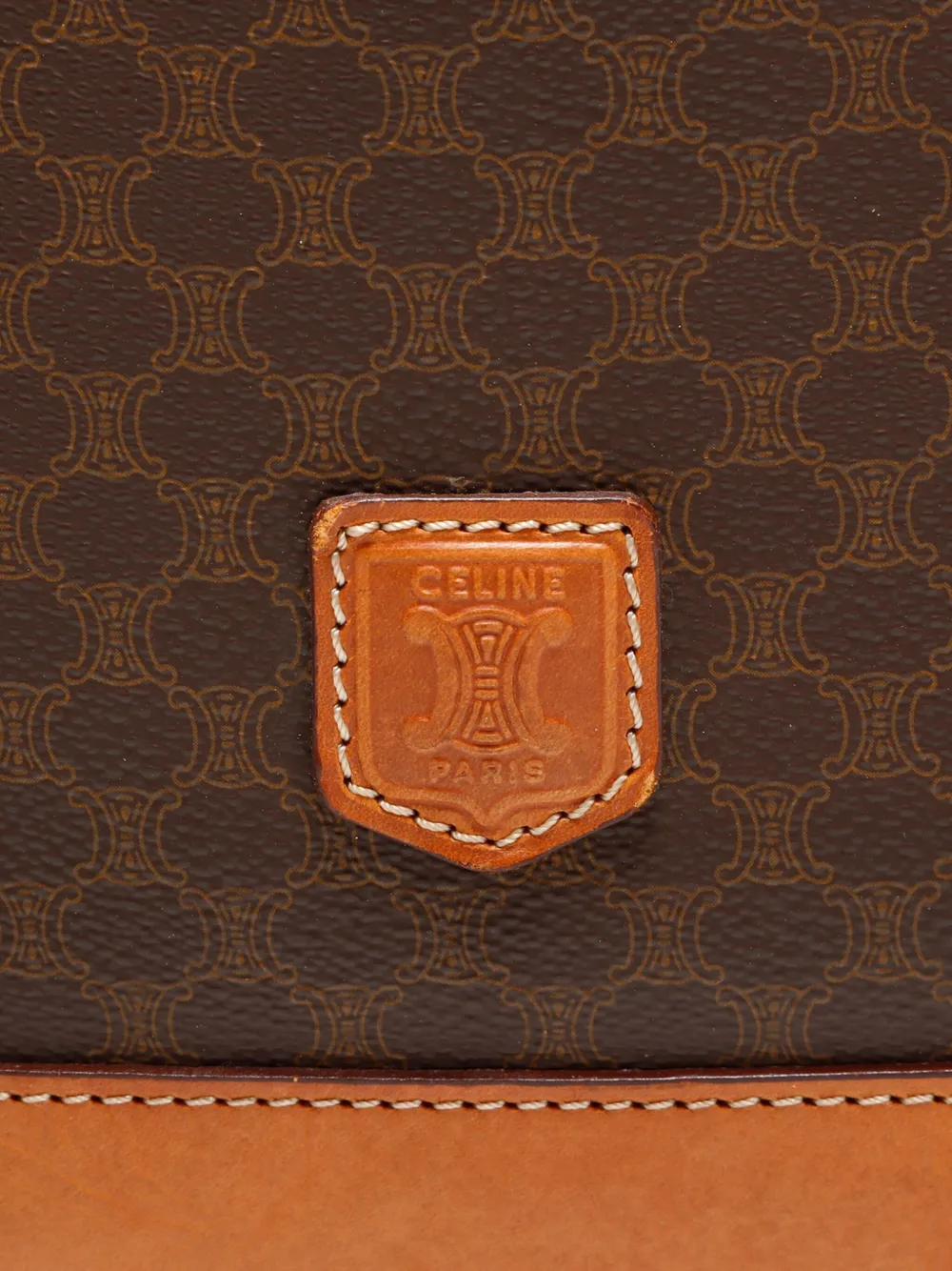 Celine Pre-Owned 1990-2000s Macadam shoulder bag - Bruin