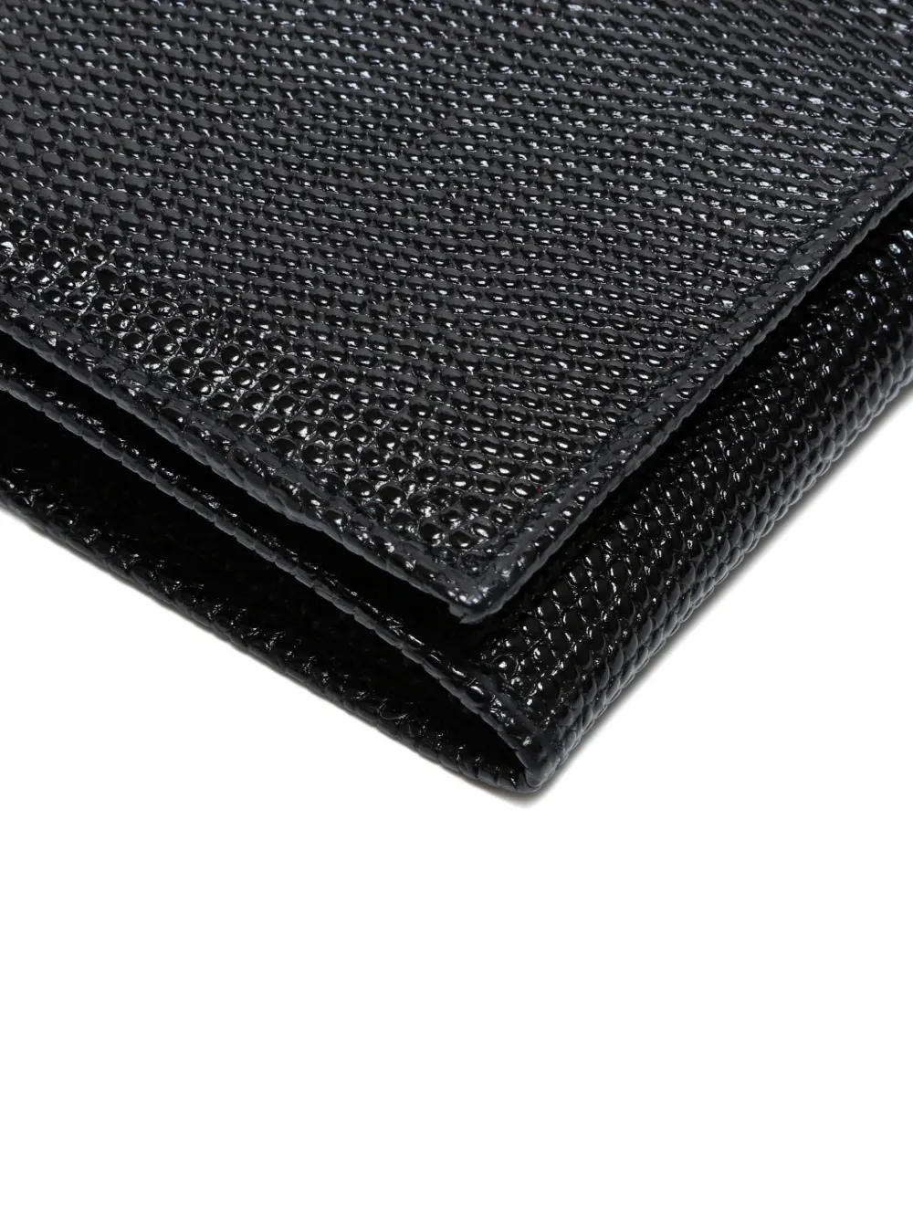 Pre-owned Ferragamo 2000s Vara Textured Wallet In Black