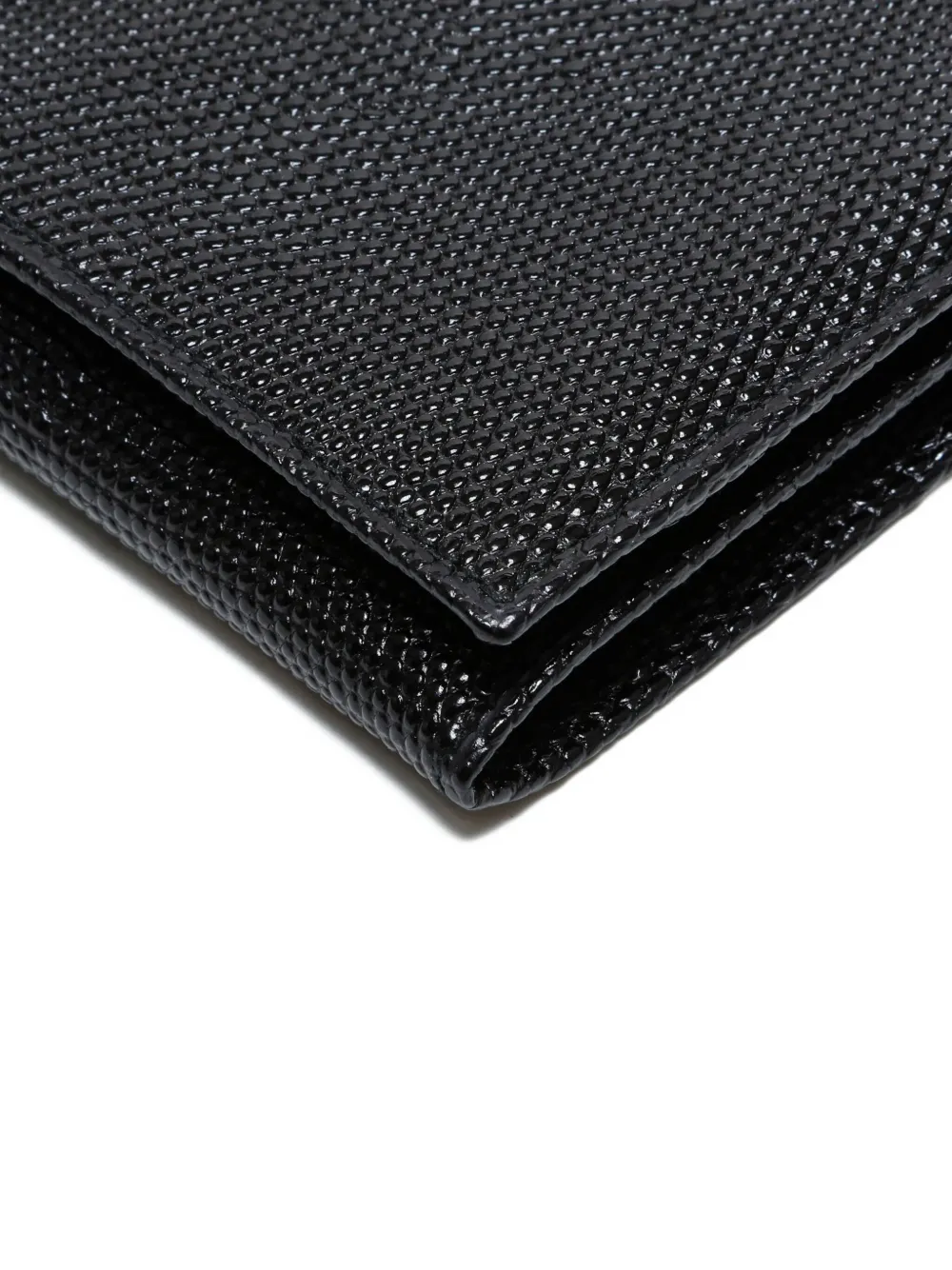 Pre-owned Ferragamo 2000s Vara Textured Wallet In Black