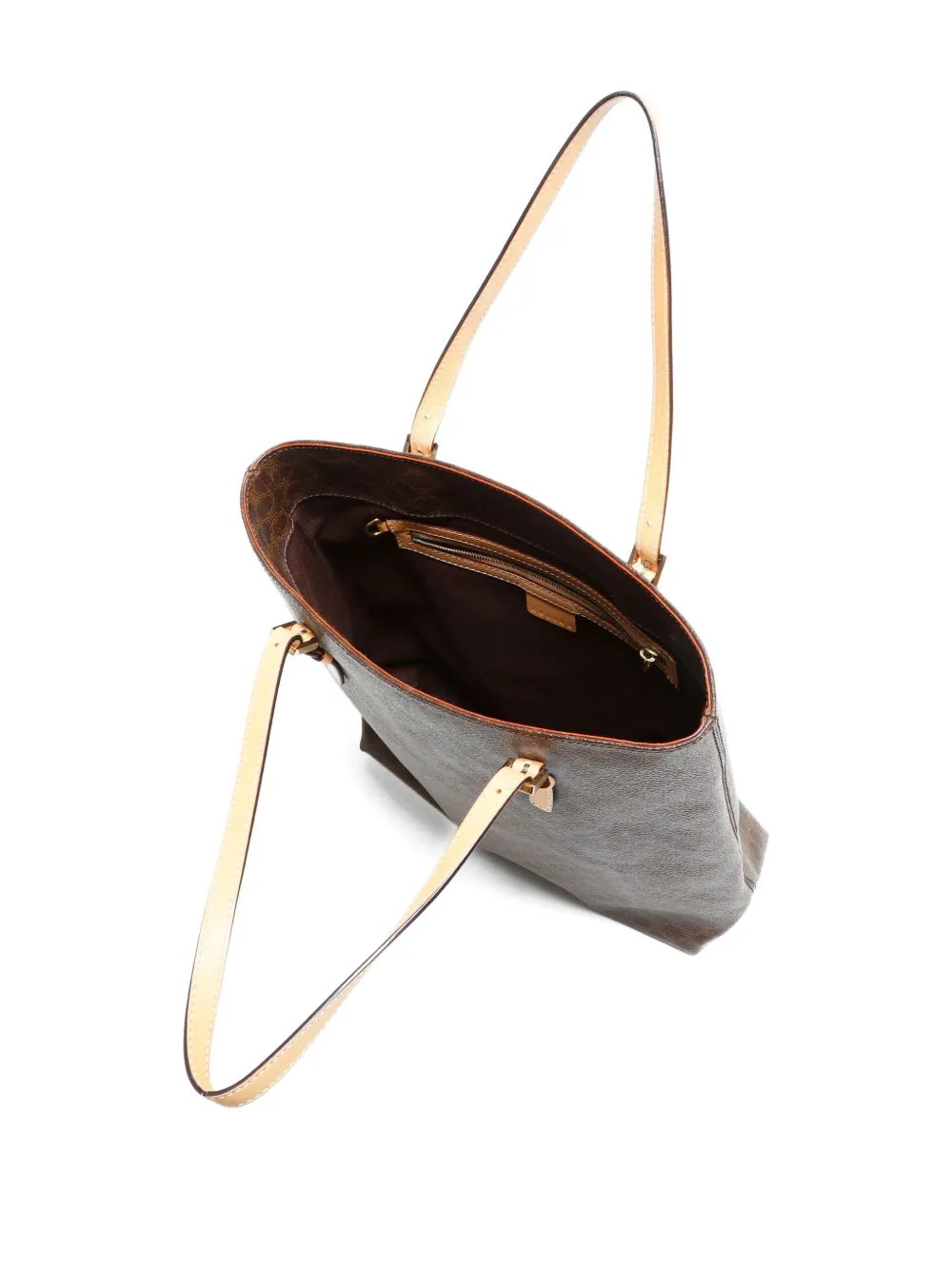 CELINE Pre-owned 2000s Macadam Tote Bag In Brown