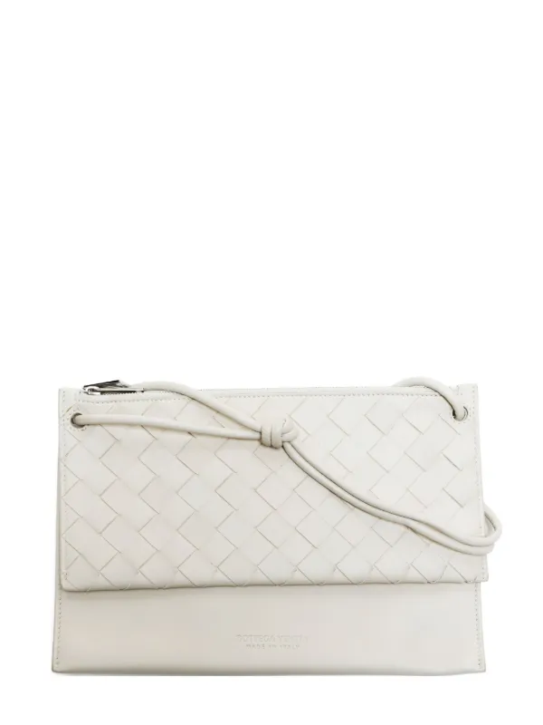 Bottega Veneta Pre-Owned イントレチャート レザーショルダーバッグ