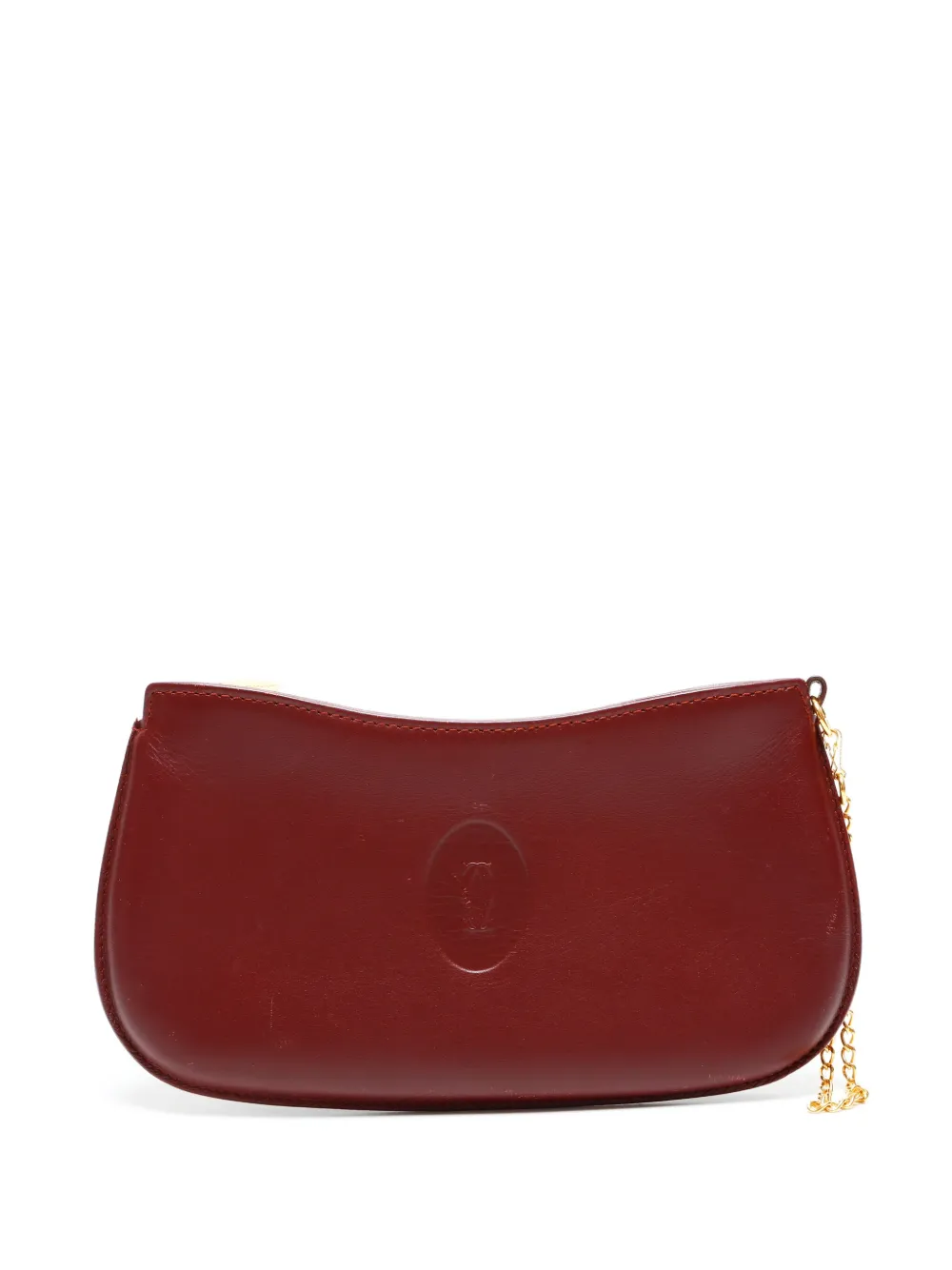 Cartier Mustodo leather chain pouch - レッド