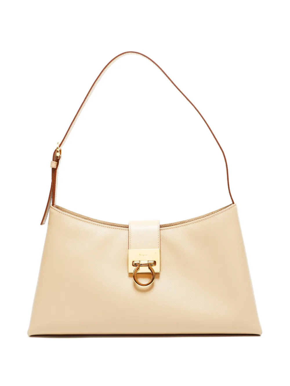 Ferragamo Pre-Owned 2000s Trifolio leather shoulder bag - ニュートラル