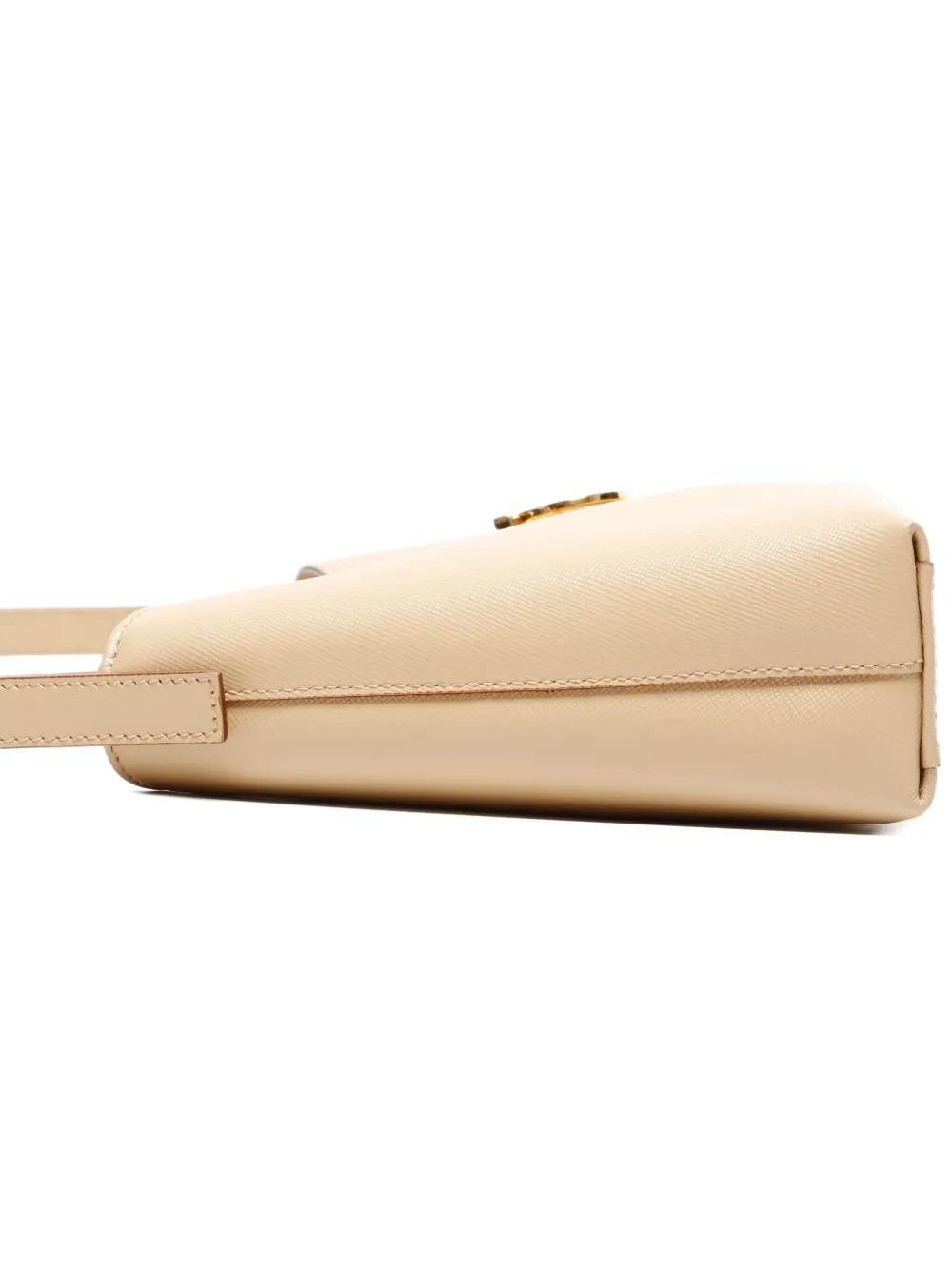 FERRAGAMO Pre-owned 2000s Trifolio Leather Shoulder Bag In Neutral