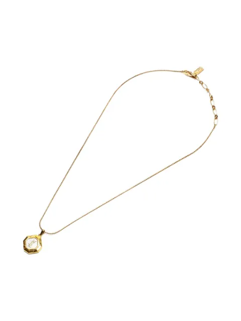 Saint Laurent Pre-Owned 1980-1990 Halskette mit achteckigem Anhänger