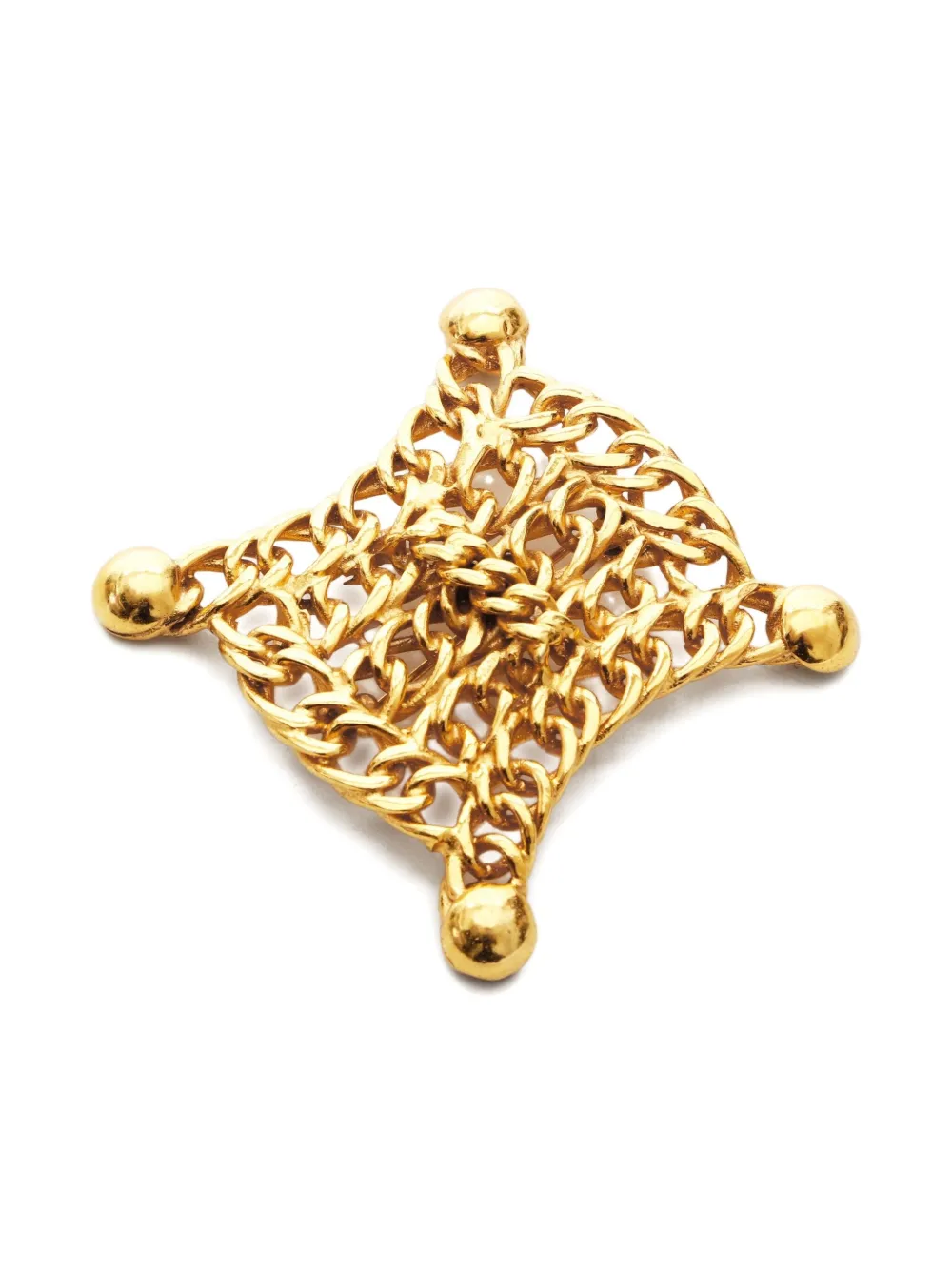 1980-1990s Triomphe Chain-Logo Brooch