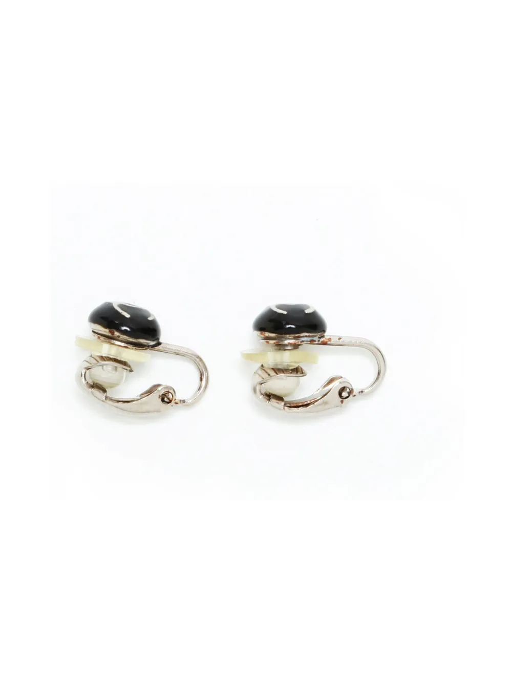 CHANEL Pre-owned 2003 Mini Cc Logo Clip-on Earrings In Silver