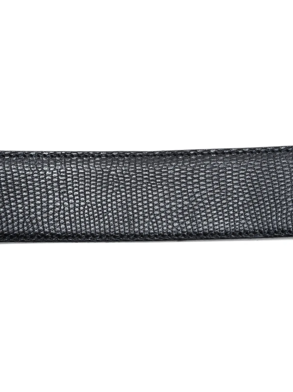 FERRAGAMO Pre-owned 1990s Textured Buckle Belt In Black