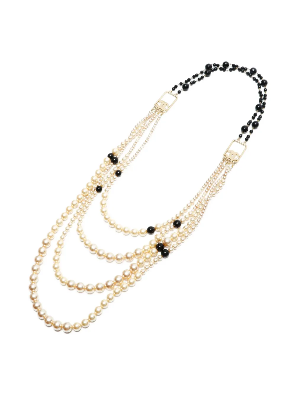 CHANEL Pre-Owned 2003 layered pearl necklace - ニュートラル