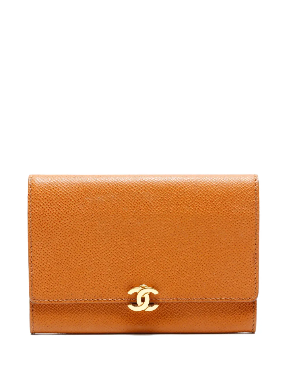 CHANEL Pre-Owned 1997-1999 CC logo bi-fold wallet - ブラウン