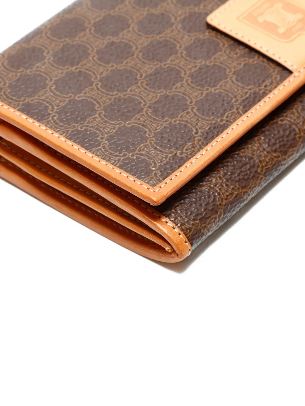 Pre-owned Celine 1990-2000s Macadam Long Wallet In Brown