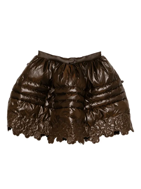 Cecilie Bahnsen X the North Face Elena Down Skirt Skirt in Brown