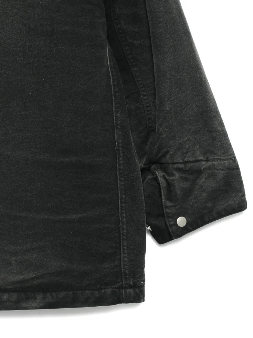 Auralee Removable Collar Jacket In Black