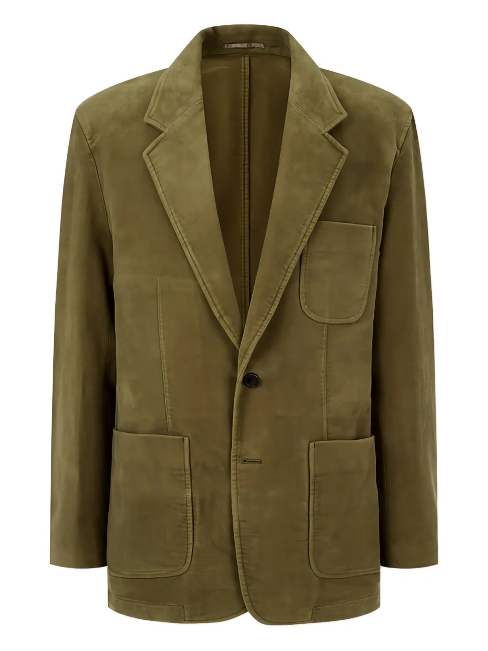 Man On The Boon. Patch-pocket Jacket In Green