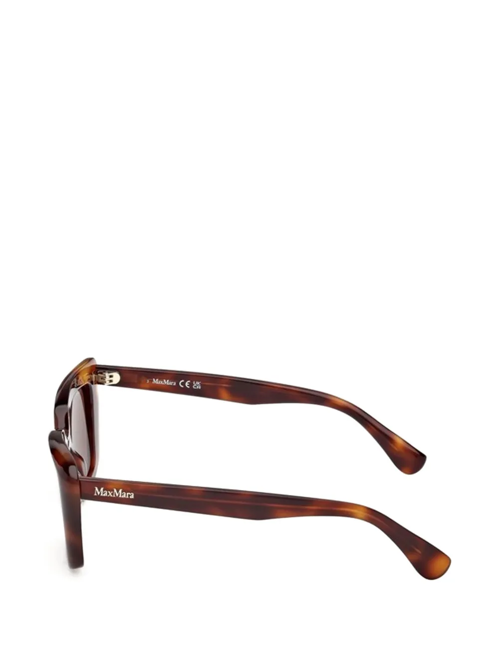 Max Mara Eyewear Elizabeth zonnebril met rechthoekig montuur Bruin