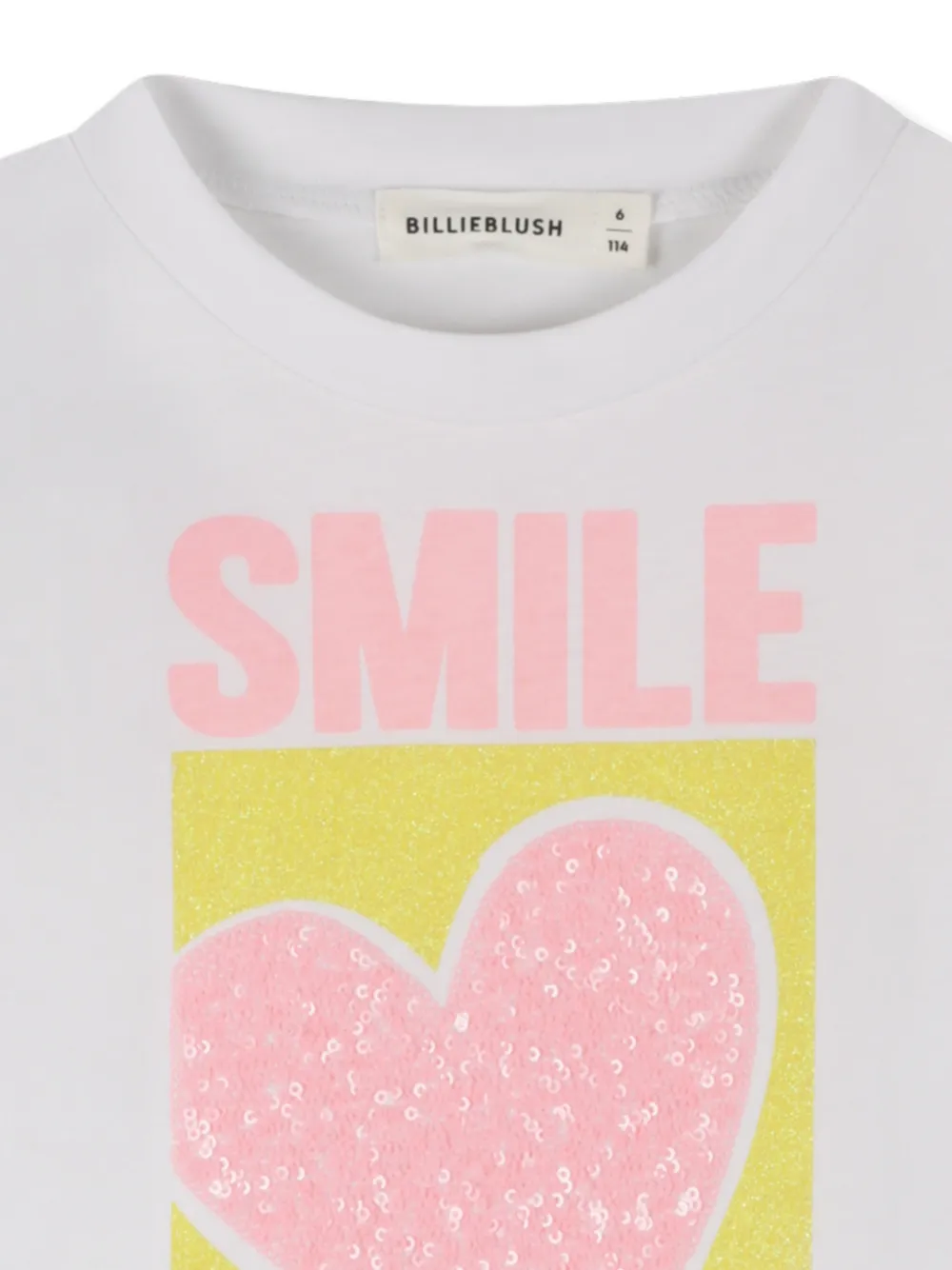 Billieblush Heart Smile T-shirt In White