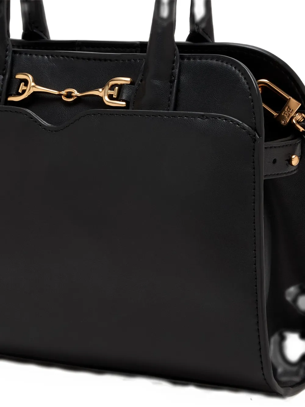 Sam Edelman Horsebit-embellishment Leather Tote Bag In Black