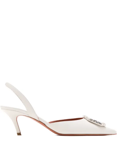 Amina Muaddi Camelia slingback pumps