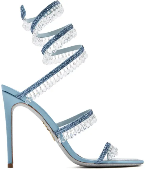 René Caovilla 105mm Chandelier crystal-embellished sandals