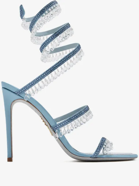 René Caovilla 105mm Chandelier crystal-embellished sandals