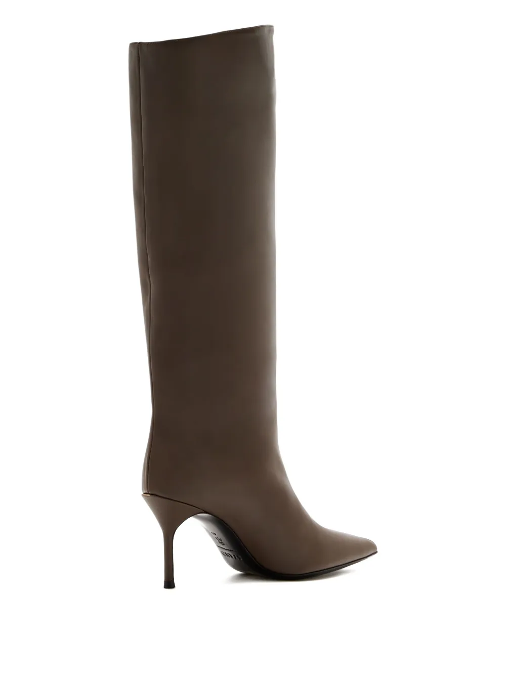 Staud 80mm Pointed-toe Leather Boots In Brown